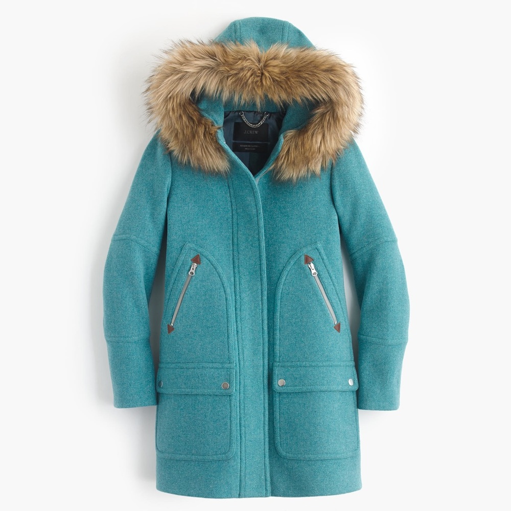 ISO J. Crew Chateau in heather turquoise size 2p